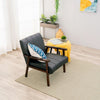 Armchair Stylish Living Room Accent Chair Wood Frame Armchair，Artificial Leather