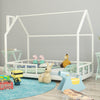 Wood Bed Frame Children Kids Toddler Bedstead Bedroom House Bed Frame Boys Girls