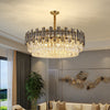 Super Bright Crystal Ceiling Light Height Adjustable Pendant Chandelier Lights