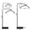 36W Half Moon LED Video Light Floor Fill Light Adjustable 3000K-6000K Brightness