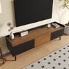Modern TV Unit TV Stand Cabinet with Storage Media Units for Living Room Black