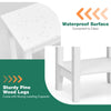 Wooden End Table Living Room Versatile 2-Tier Tall Storage Sofa Side Table