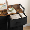 Modern Chest of Drawers Bedroom Furniture Storage Bedside Cabinet 8 Drawer Black