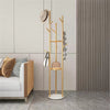 Heavy Duty Marble Coat Rack Stand Clothes Rails Hooks For Corridor Door Entrance