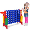 Giant 4 in a Row Game Jumbo Connect 4 Garden Games w/42 Rings Basketball Hoop