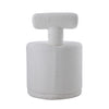 Teddy Fleece Vanity Stool Round Makeup Chair With Back For Bedroom Dressing Room