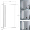 60/70/80cm Bathroom LED Mirror Lights Cabinet with Shaver socket, Demister,Touch