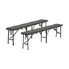 Folding Camping 2/4/6Seater Outdoor Garden Patio Portable Table Chairs Furniture