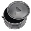 8L Litre Cast Iron Potjie African Pot Deep Camping Cooking Pot Campfire Stew Pot