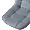 Cushioned Computer Desk Office Chair Chrome Legs Lift Swivel Adjustable Height