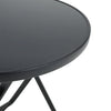 Black Garden Furniture Set 3 Piece Chairs Table Outdoor Patio Bistro Dining Set