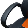 Office Chair Ergonomic Gaming Chair Height Adjust with Armrest PU Leather Seat