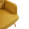 Large Wingback Mid-Century Accent Armchair Sofa Upholstered Linen Leisure Chair