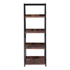 Book Shelves Wood & Metal Bookcase Standing Storage Rack For Living Room Bedroom