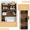 Over The Toilet Storage Cabinet Bathroom Organizer Toilet Rack-Coffee