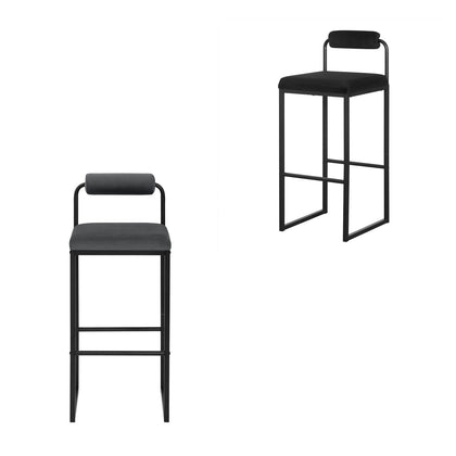 2/4/6x Counter Height Bar stools with Backrest Breakfast Cafe Kitchen Barstools