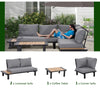 Garden Sofa Set Aluminium Outdoor Patio Coffee Table Cushions Corner Furniture