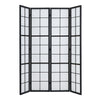4 Panels Room Divider Wooden Frame Privacy Screen Separator Partition Screening