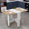 Drop Leaf Table Folding Kitchen Desk Extendable Dining Table Storage SpaceSaving