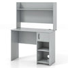 Modern Computer Desk Home Office Writing Study Desk w/Display Shelf