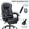 Massage Office Chair Gaming Computer Desk Swivel Recliner Chair Leather Footrest
