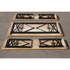 BIRCHTREE Beer Table Bench Set Picnic Dining 3 PCS Wooden Folding Outdoor 1.17m