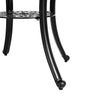 Vintage 62.5x 62.5cm Cast Aluminium Outdoor Garden Table w/Dia.4cm Umbrella Hole
