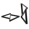 2PC Industrial Metal Steel Table Legs Cross X Frame for Dining/Bench/Office/Desk