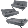 3 Seater Fabric Upholstered Sofa Bed Couch Settee Occasional Sleeper Sofa Beds