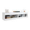 130cm Wall Mounted TV Unit Cabinet Floating TV Stand High Gloss With LED Lights