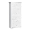 Chest of Drawers Free Standing 6 Drawers Wooden Storage Cabinet W/ Metal Handles