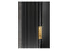 Bathroom Vanity Drawer Cabinet 800mm Black Floating Wall Unit Ribbed Modern Adel