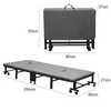 Folding Single Bed Fold Up Portable Guest Sleeper Rollaway Steel Framed Portable