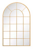 The Arcus New Extra Large Gold Arched Garden Mirror 75" x 47" 190 x 120cm