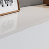 Floating TV Unit Cabinet Wall Mounted 140cm TV Stand High Gloss With LED Lights