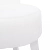 Plush Fluffy Dressing Table Stool Vanity Makeup Chair Scroll Back Padded Seat