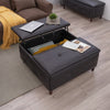 Extra Lift Up Square Storage Ottoman,Upholstered Coffee Table Storage Ottoman