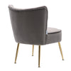 Scallop Back Armchair Cocktail Sofa Accent Seat Living Bedroom Cafe Lounge Sofa