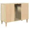 Brokky Sink Cabinet Sonoma Oak 80x33x60 Engineered Wood,Vanity Unit with R3T6