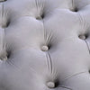 100cm Chesterfield Footstool Coffee Table Velvet Pouffe Stool Bed Bench Chair UK