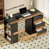 120cm Computer Desk Writing PC Table Workstation Laptop w/ 3 Shelf & Drawers