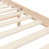Bed Frame with Headboard 200x200 Solid Wood J5Z9