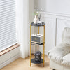 90cm Plant Stand 2/3-Tier Flower Holder Tall Side End Table with Golden Frame