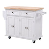 Kitchen Trolley Cart Rolling Island Cart Serving Cart Large Storage Wine Rack