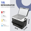 18L Mini Fridge Portable Refrigerator Car Camping Office Electric Freezer Klmdbz