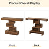 Rustic Console Table, 108cm Slim Wood Sofa Side Table Behind Couch for Hallway