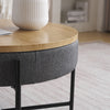 Round Coffee Table with Storage Space under the Table Top, Round Centre Table