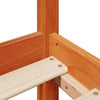 Bed Frame with Headboard Wax Brown 200x200 Solid Wood Pine I8Q7