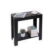 Modern Black Coffee Table Small Wood Side Table TV Stand Living Room Furniture