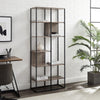 Tall Bookcase Shelf Storage Shelving Units Free Standing Open Wood Bookshelf